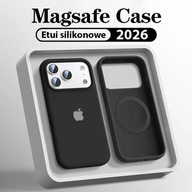 Etui do Apple iPhone 17 Pro Silicone czarny Z LOGO i MagSafe plecki