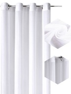 FIRANA GOTOWA ZASŁONA NA PRZELOTKACH WOAL BIAŁA 140X240 CM