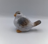 ceramiczny malowany wróbel wróbelek figurka - 7cm - kolekcjonerski