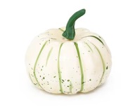 Dynia Dekoracyjna Sztuczna biała Ozdoba 1szt Ozdobna Jesień Dekoracja 8cm