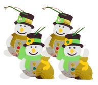 4x Piankowe Figurki Wyklejanki Świąteczne DIY Zestaw Kreatywny Dla Dzieci