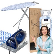 DESKA DO PRASOWANIA DUŻA SKŁADANA 120x38 Z PODSTAWKĄ STANDARDOWA PREMIUM