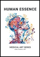 A2 ARTYSTYCZNY PLAKAT DLA LEKARZA LEKARKI STUDENTA MEDYCYNY ANATOMIA UKŁAD