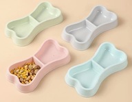 MISKA PODWÓJNA DLA PSA KOTA KOŚĆ MAŁA ZIELONA