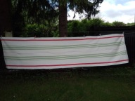 Gruby polski len z PRL - 330 cm x 80 cm - bdb !