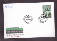 Wyspy Owcze - 2000 rok - FDC Koperta - znaczki nr 364