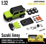 Samochodzik Suzuki Jimny 1:32 Metalowy Model do Składania Otwierane Drzwi