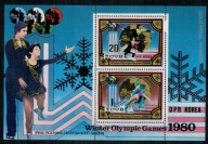 Korea Północna 1980 Znaczki Ark 2038-9 ** sport igrzyska olimpijskie medale