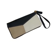 Duży portfel portmonetka ze skóry ekologicznej