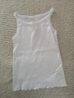 Top dziewczęcy biały