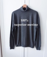 SWETER MĘSKI KLASYCZNY GOLF Z NAJWYŻSZEJ JAKOŚCI WEŁNY MERINO M