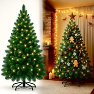 CHOINKA BOŻONARODZENIOWA Sztuczna 210 CM Premium - 350 DIOD LED, GĘSTA !