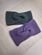 Opaska Twist Zielona Handmade