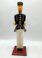 Drewniana figurka 28 cm górnika w galowym mundurze