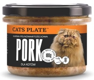 Mokra karma dla kota Cats Plate Wieprzowina 180g