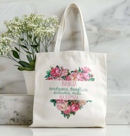 PREZENT TORBA NA DZIEŃ BABCI NA ZAKUPY Z NADRUKIEM UPOMINEK DLA BABCI WZORY