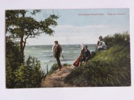 Chłopy Bauerhufen koło Koszalina droga na plażę koło ratunkowe 1910