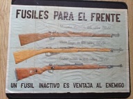 PROPAGANDA A4 Nierozcięte kupony zaopatrzeniowe , hiszpańska wojna domowa