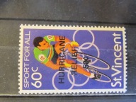 St. Vincent stary znaczek z nadrukiem (9/64
