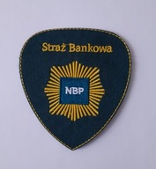 emblemat - naszywka - STRAŻ BANKOWA - NBP