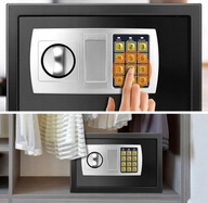 Inteligentny Sejf Domowy Elektroniczny Szyfr Klucz Pancerny Montaż ścienny