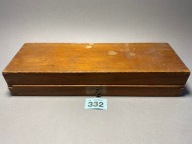 ANTYK DUŻA SZKATUŁKA SKRZYNKA NA ODWAŻNIKI DO WAGI #332