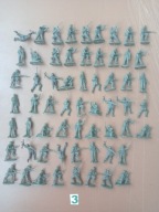 Zestaw Niemieccy spadochroniarze Komandosi 61 x sztuk figurki 1:72 PRL