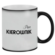 Magiczny matowy kubek z nadrukiem dla KIEROWNIKA urodziny na prezent