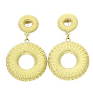 84279 Kolczyki złota stal chirurgiczna 44/25 MM eleganckie