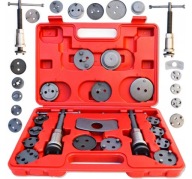 Zestaw do Wciskania Tłoczków Hamulcowych 18el Praska Lewa Prawa Adaptery