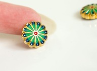 KWIATEK otwór kwiat drogocenna EMALIA Cloisonne