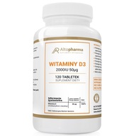 Suplement diety Alto Pharma WITAMINA D3 2000IU 50µg tabletki 120 szt.