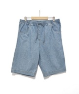 Spodenki Szorty Dżinsowe Luźne Z Gumką Bawełniane |R. 42