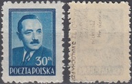 477** niebieski , c. tło , pap. szarawobiały śr. gładki , ZL 10 3/4 , gw.