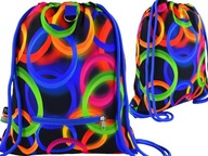 Plecak worek na plecy torba ST.RIGHT neonowe kółka