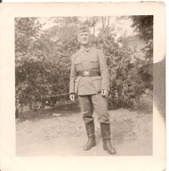 WEHRMACHT -TRZECIA RZESZA -ŻOŁNIERZ PORTRET -zdjęcie -mały format