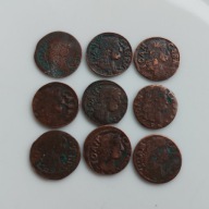 Boratynki 1661-1666 rok 9 sztuk