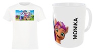 *Zestak* Koszulka My Little Pony i Kubek z Postacjami Rozmiar - 158