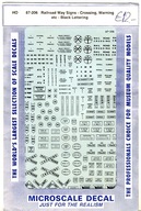 Microscale 87-206 - Znaki kolejowe USA i inne