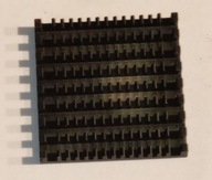 radiator aluminiowy chłodzenia do procesora 35X35X5 mm 35 X 35 X 5 czarny