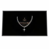 Gruby Łańcuch PANCERKA Gwiazda z Cyrkonią STAL Y2K