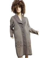 yang hua ciepły KARDIGAN wełniany z angorą 40