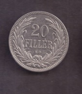 Węgry - 20 Filler 1908 rok