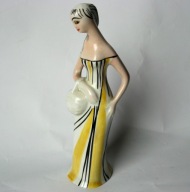 Figurka Porcelana ĆMIELÓW lata 60-te GRZYBIARKA PIKASIAK wypis IWP + CENA