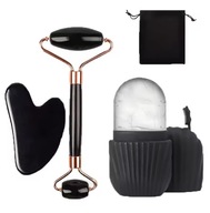 Zestaw 3w1: Roller + Gua Sha + Ice Globe