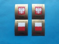 POLSKA 1966 ROK Fi 1541-1544** ZNACZKI ŁĄCZONE