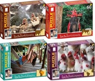 Puzzle Podróżnicze 60 elem. INDIE JAPONIA PERU BRAZYLIA Beata Pawlikowska,