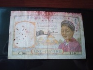 Banknot/y Indochiny 1Piastra