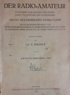 Der Radio-Amateur 1924r pełny rocznik RADIOAMATOR