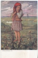 ŻELECHOWSKI PASTUSZKA GĄSKI GĘSIARECZKA MŁODA POLSKA 1911